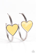 Load image into Gallery viewer, Kiss Up - Yellow earrings
