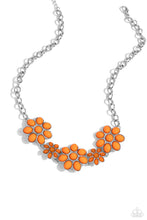 Load image into Gallery viewer, Flamboyantly Flowering - Orange necklace

