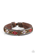 Load image into Gallery viewer, Textile Takeover - Red bracelet

