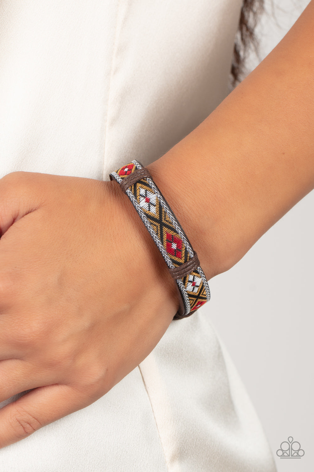 Textile Takeover - Red bracelet