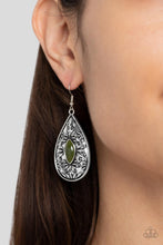Load image into Gallery viewer, Two PERENNIALS in a Pod - Green earrings
