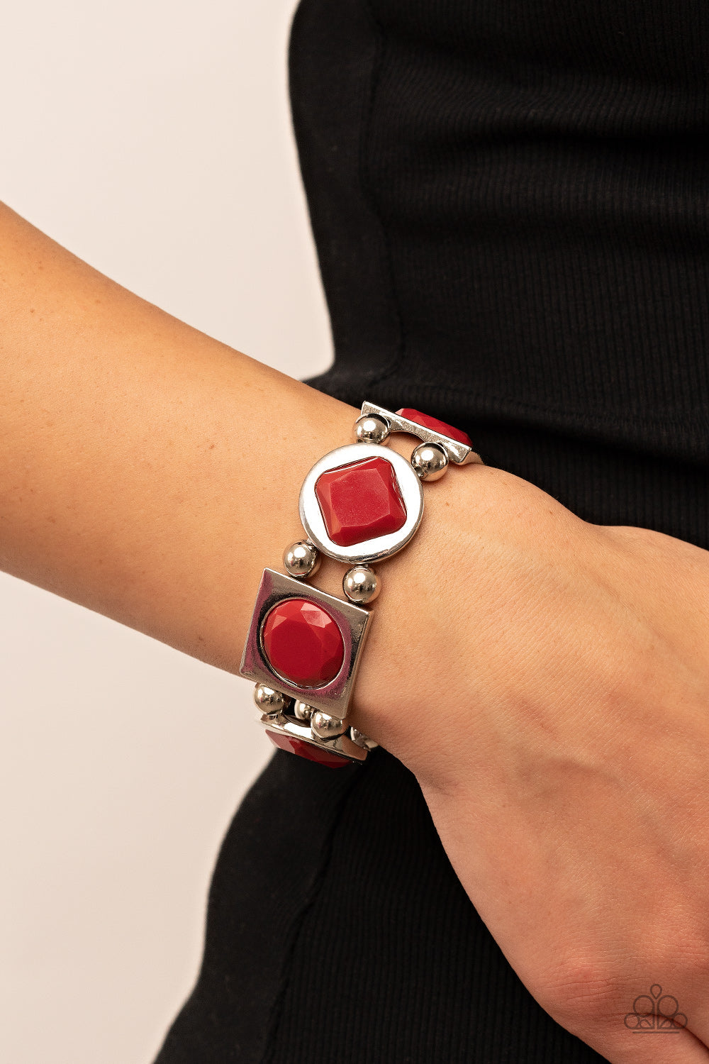 Asymmetrical A-Lister - Red bracelet