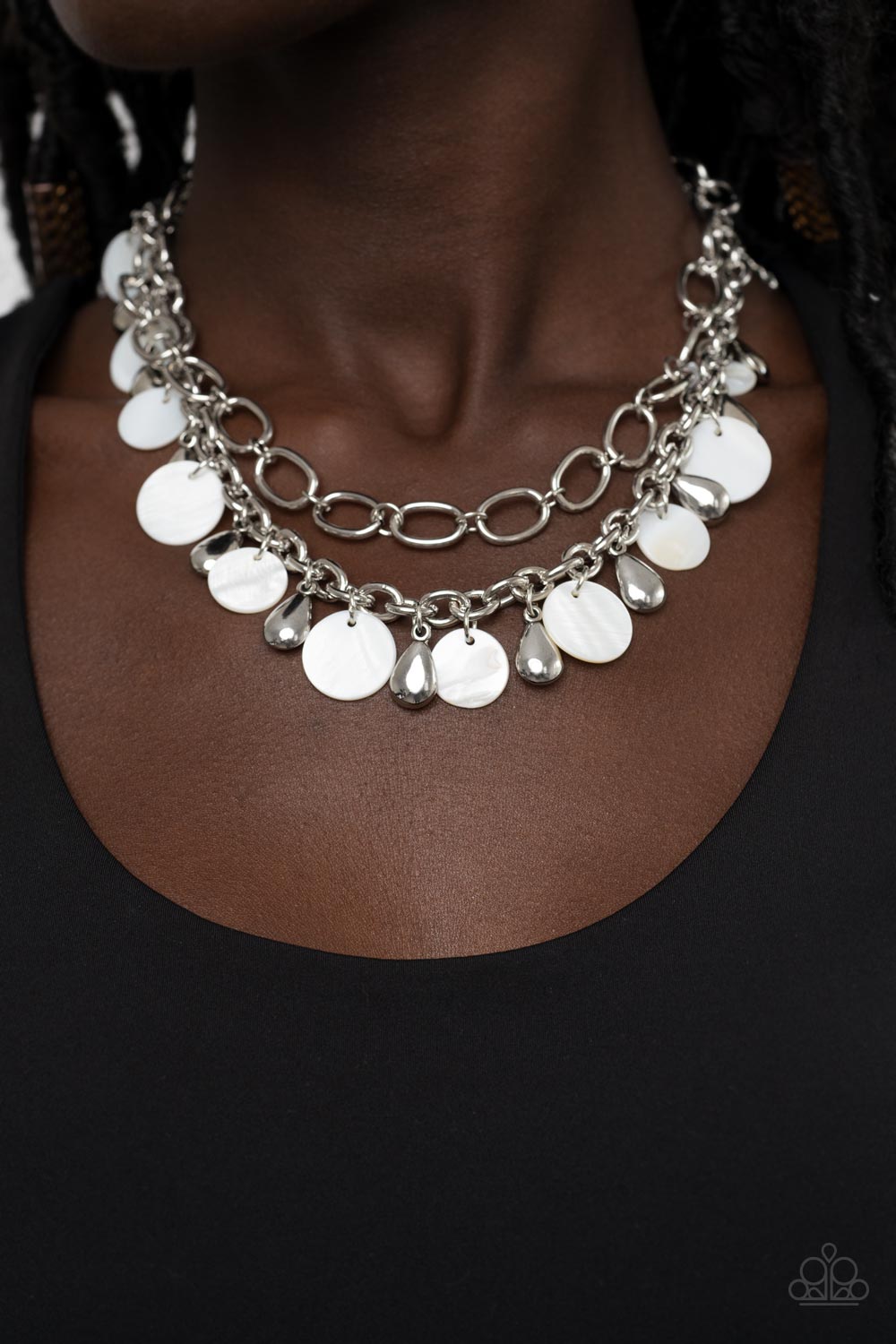 Beachfront Fabulous - White necklace