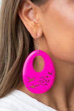 Load image into Gallery viewer, Home TWEET Home - Pink earrings
