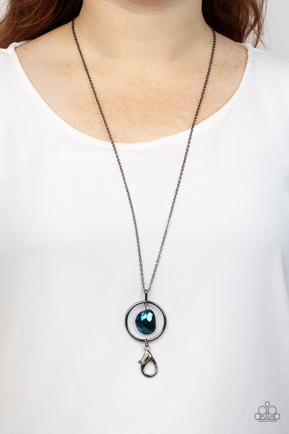 Hands-Down Dazzling - Blue necklace