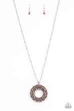 Load image into Gallery viewer, Wintry Wreath - Red necklace
