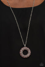 Load image into Gallery viewer, Wintry Wreath - Pink necklace

