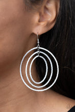 Load image into Gallery viewer, Colorfully Circulating - White earrings
