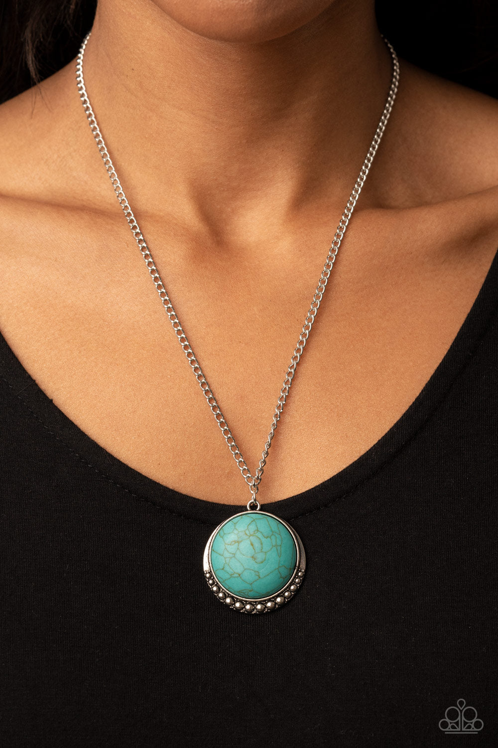 Mojave Moon - Blue necklace