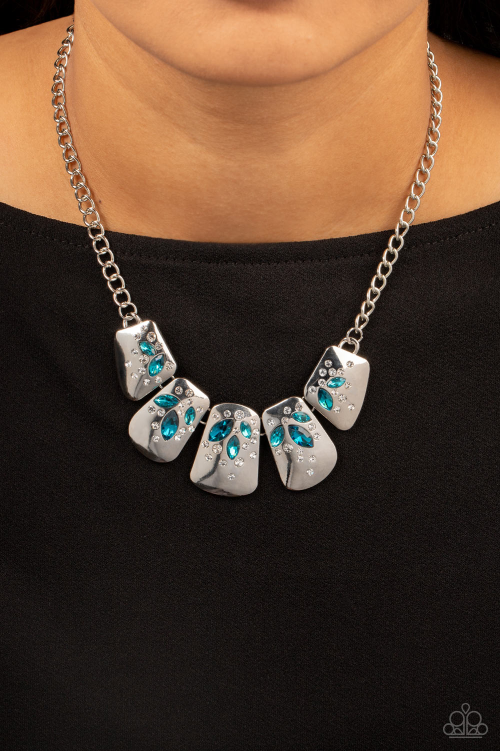 Jubilee Jingle - Blue necklace