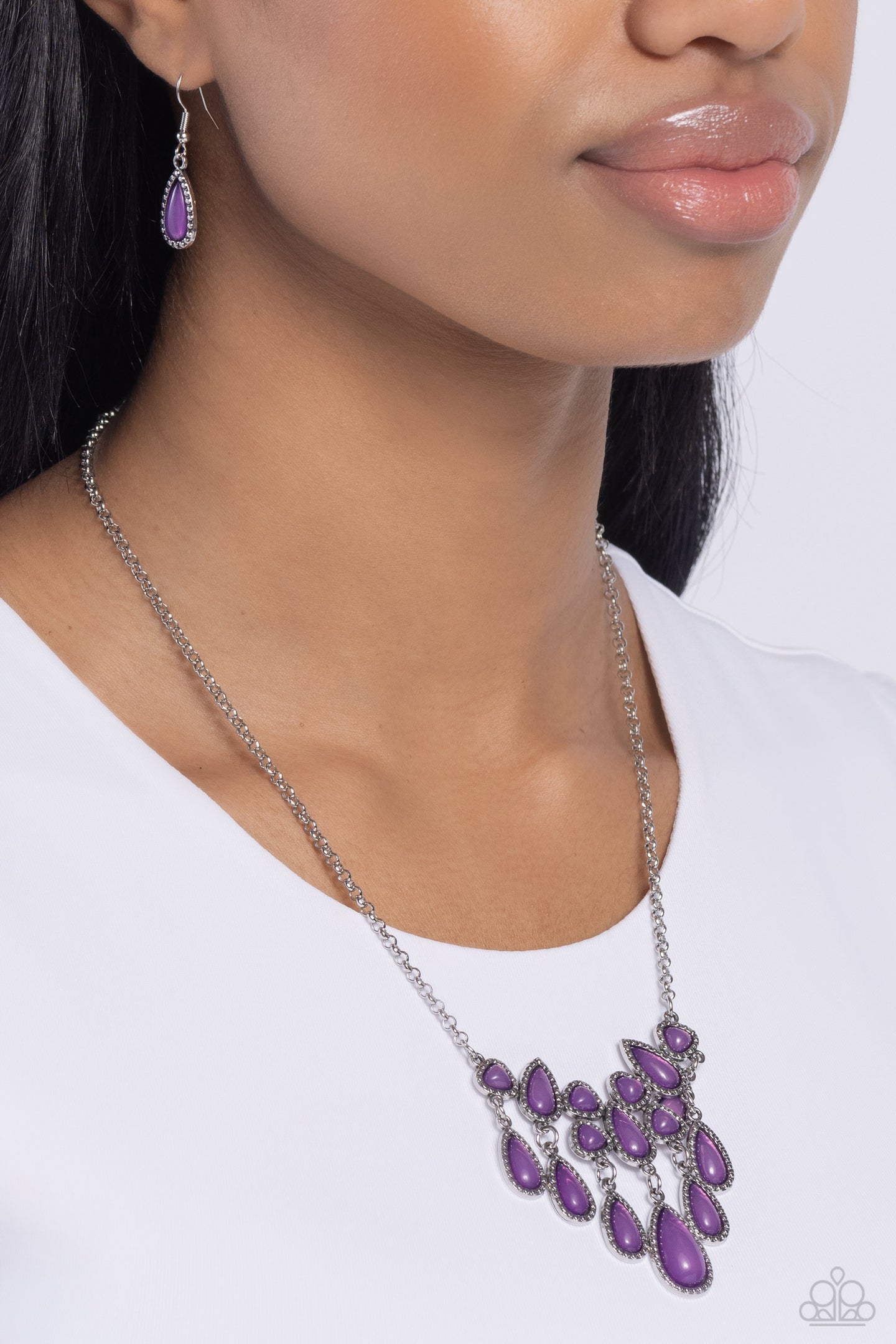 Exceptionally Ethereal - Purple necklace