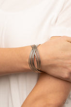 Load image into Gallery viewer, Industrialized Shimmer - Silver bracelet
