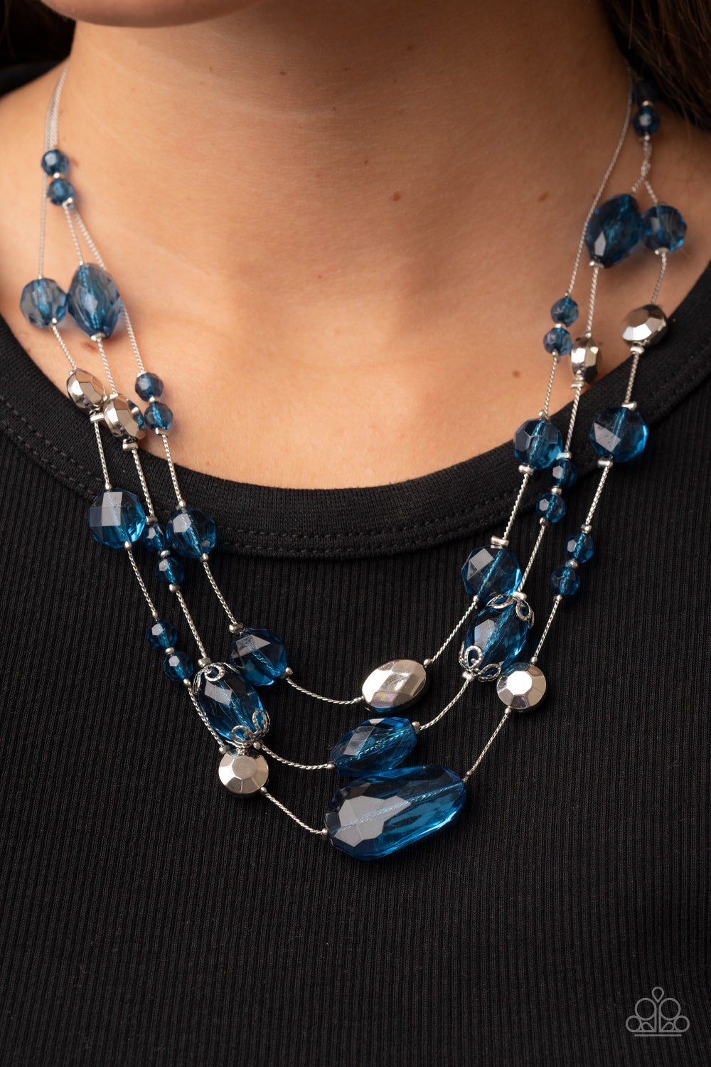 Prismatic Pose - Blue necklace