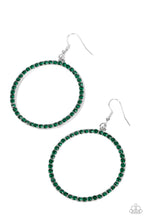 Load image into Gallery viewer, Head-Turning Halo - Green earrings
