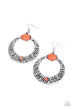 Load image into Gallery viewer, Garden Glyphs - Orange earrings
