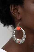 Load image into Gallery viewer, Garden Glyphs - Orange earrings

