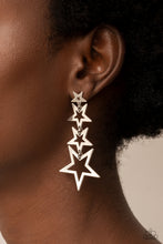 Load image into Gallery viewer, Superstar Crescendo - Silver earrings

