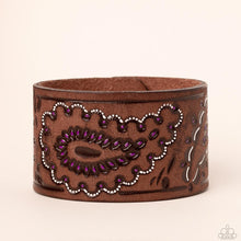 Load image into Gallery viewer, Paisley Pioneer - Purple bracelet
