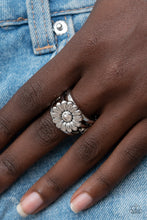Load image into Gallery viewer, Roadside Daisies - Silver ring

