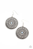 Load image into Gallery viewer, SPELLBINDING BOTANICALS" BLUE EARRINGS
