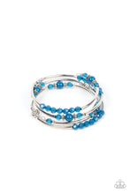 Load image into Gallery viewer, Whimsically Whirly - Blue bracelet
