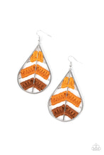 Load image into Gallery viewer, Nice Threads - Orange earrings
