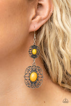 Load image into Gallery viewer, Victorian Villa - Yellow earrings
