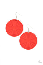 Load image into Gallery viewer, Caribbean Cymbal - Red earrings
