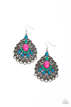 Load image into Gallery viewer, Peacock Prance - Multi earrings
