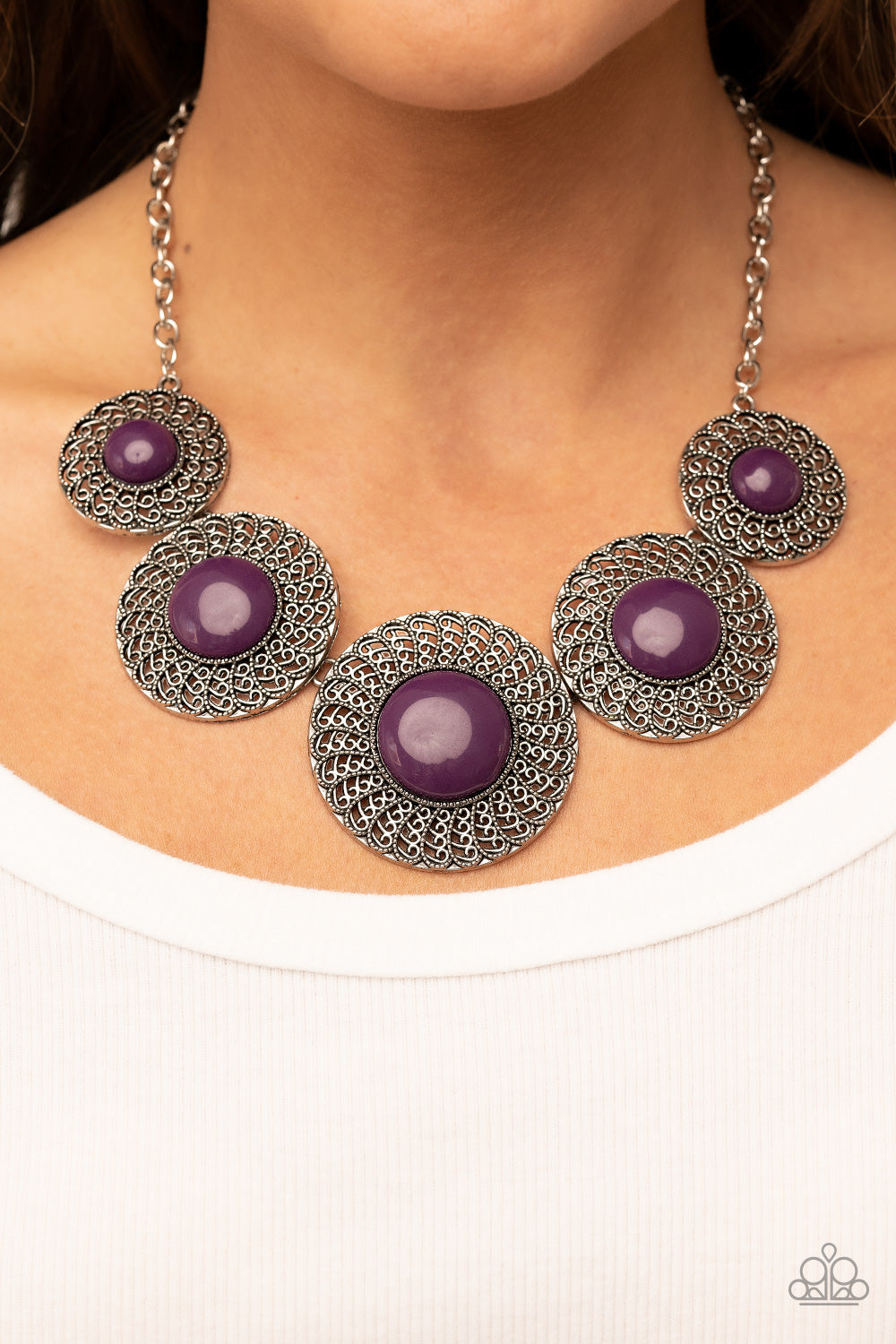 Detail Orientated - Purple necklace