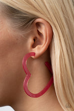 Load image into Gallery viewer, Heart-Throbbing Twinkle - Pink earrings
