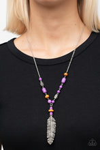 Load image into Gallery viewer, Watch Me Fly - Purple necklace
