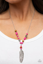 Load image into Gallery viewer, Watch Me Fly - Pink necklace
