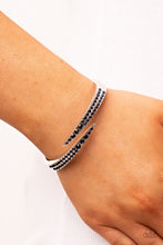 Load image into Gallery viewer, Sideswiping Shimmer - Blue bracelet
