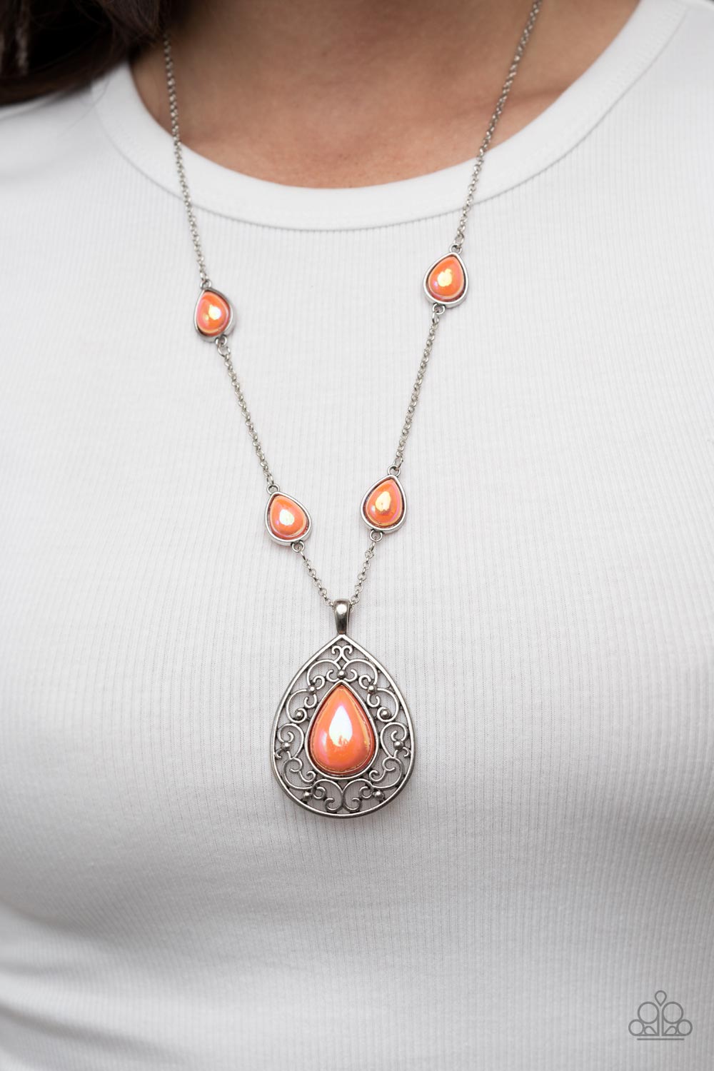 Magical Masquerade - Orange necklace
