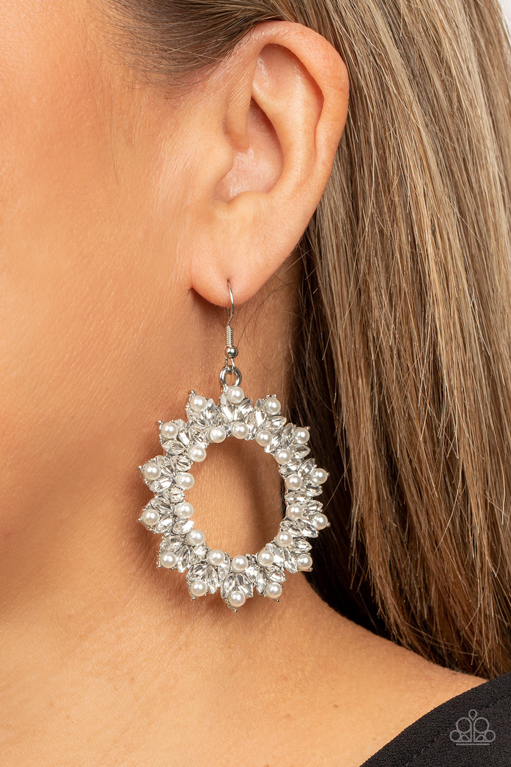 Combustible Couture - White earrings