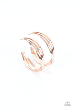 Load image into Gallery viewer, Curvy Charmer - Rose Gold earrings
