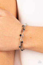 Load image into Gallery viewer, Slammin Sparkle - Black bracelet
