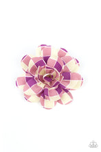Load image into Gallery viewer, Gingham Garden - Purple hair accessories
