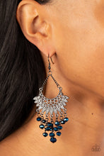 Load image into Gallery viewer, Chromatic Cascade - Blue earrings
