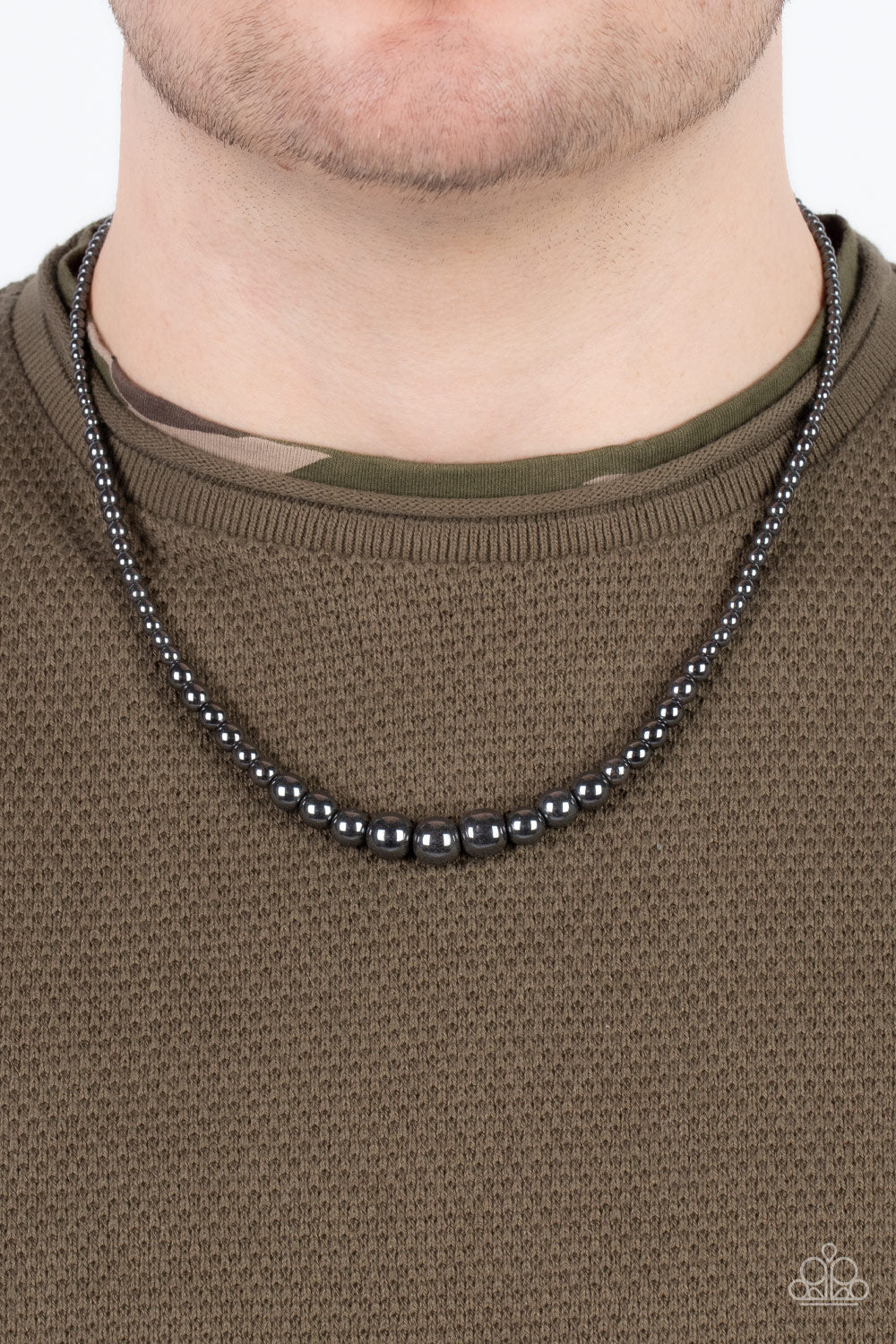 Beg, Borrow, or STEEL - Black necklace