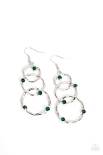 Load image into Gallery viewer, Revolving Radiance - Green earrings
