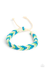 Load image into Gallery viewer, Born to Travel - Blue bracelet
