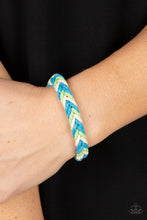 Load image into Gallery viewer, Born to Travel - Blue bracelet
