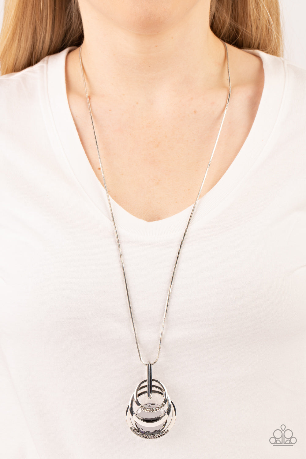 Spun Sparkle - Silver necklace