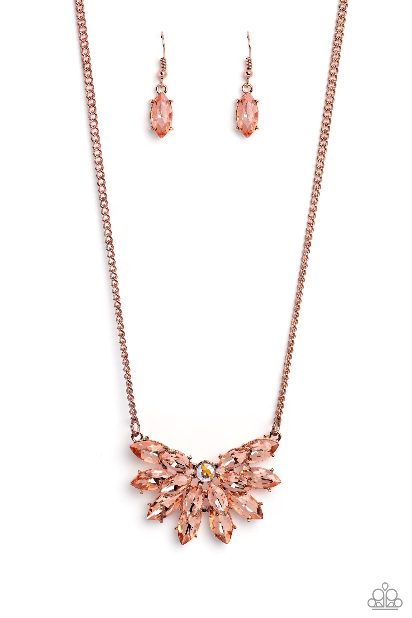 Frosted Florescence - Copper necklace