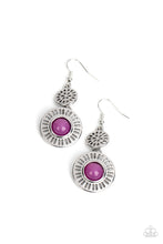 Load image into Gallery viewer, Ocean Orchard - Purple earrings
