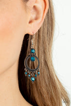 Load image into Gallery viewer, Palace Politics - Blue earrings
