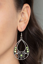 Load image into Gallery viewer, Meadow Marvel - Green earrings
