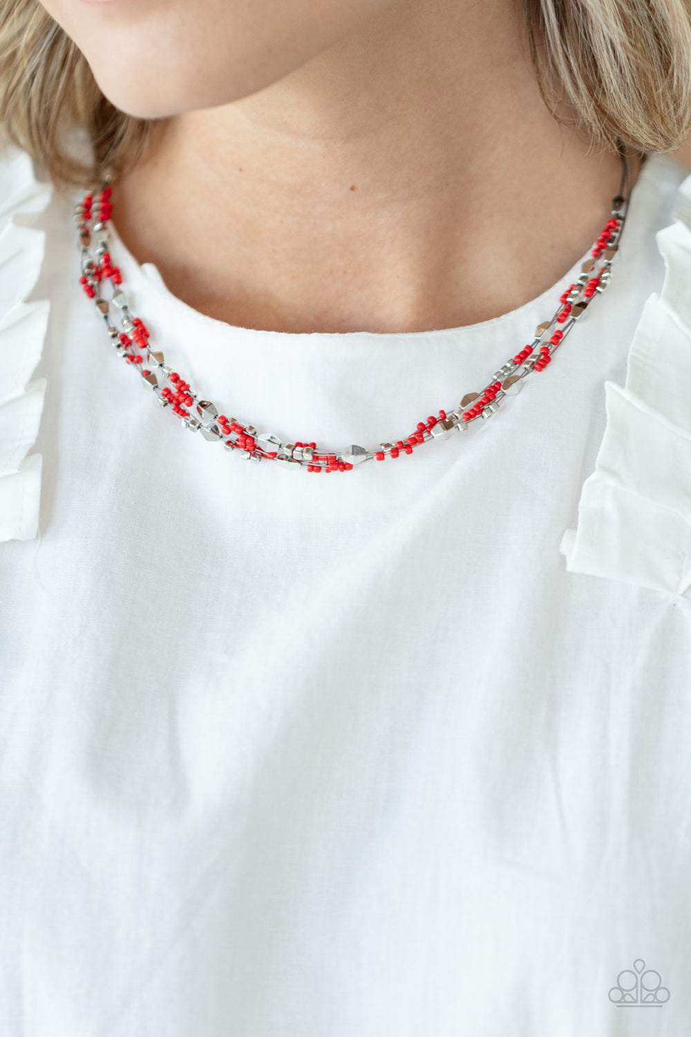 Explore Every Angle - Red necklace